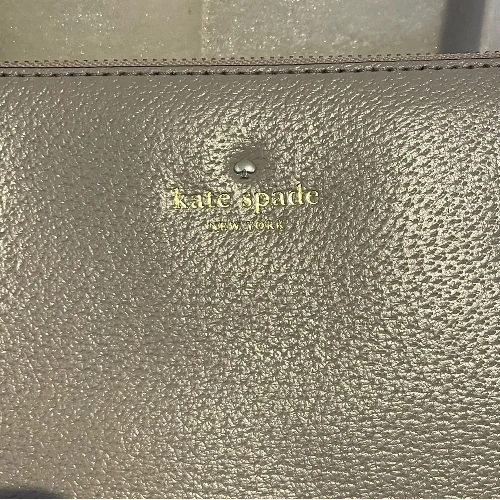 KATE SPADE Grand Street Colorblock Lydia hand bag tote bag tan black
